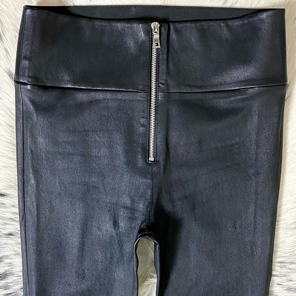 SPRWMN ZIP FRONT LEATHER CAPRI, SZ MEDIUM - Picture 2 of 11